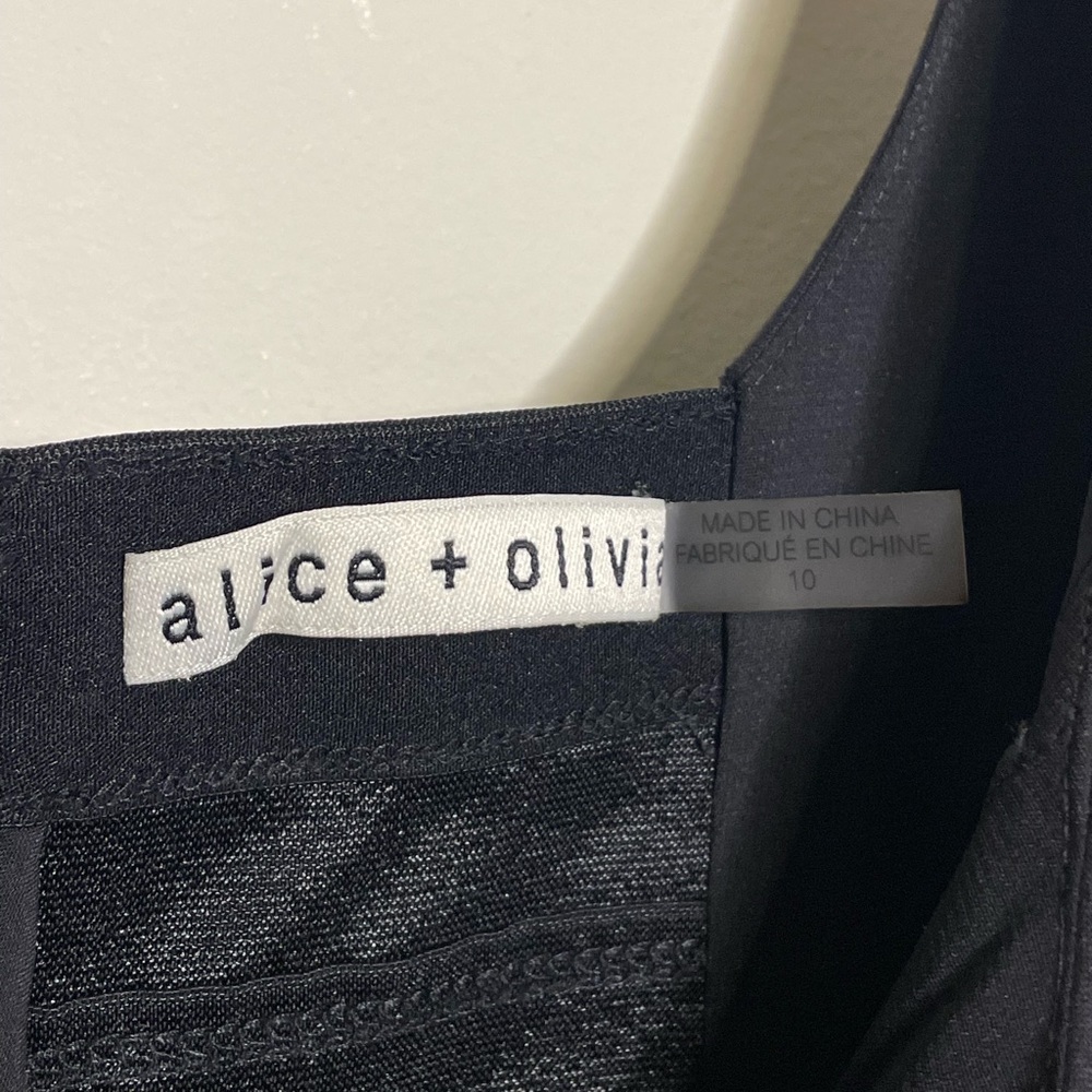 Alice + Olivia Diana Sleeveless Structured Midi Dress - Picture 9 of 14
